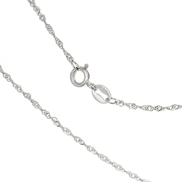 925 Sterling Silver RH Plated 3-D Nautical Anchor with Rope Necklace Charm Chain - Picture 8 of 10